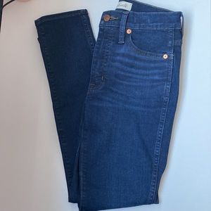 Madewell Petite 10" High-Rise Skinny Jeans in Hayes Wash